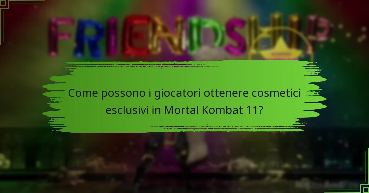 Come possono i giocatori ottenere cosmetici esclusivi in Mortal Kombat 11?