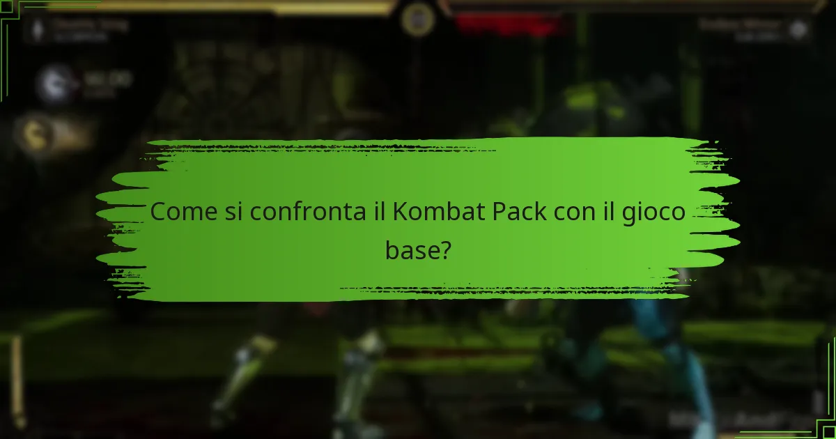 Quali contenuti esclusivi sono disponibili nel Kombat Pack?