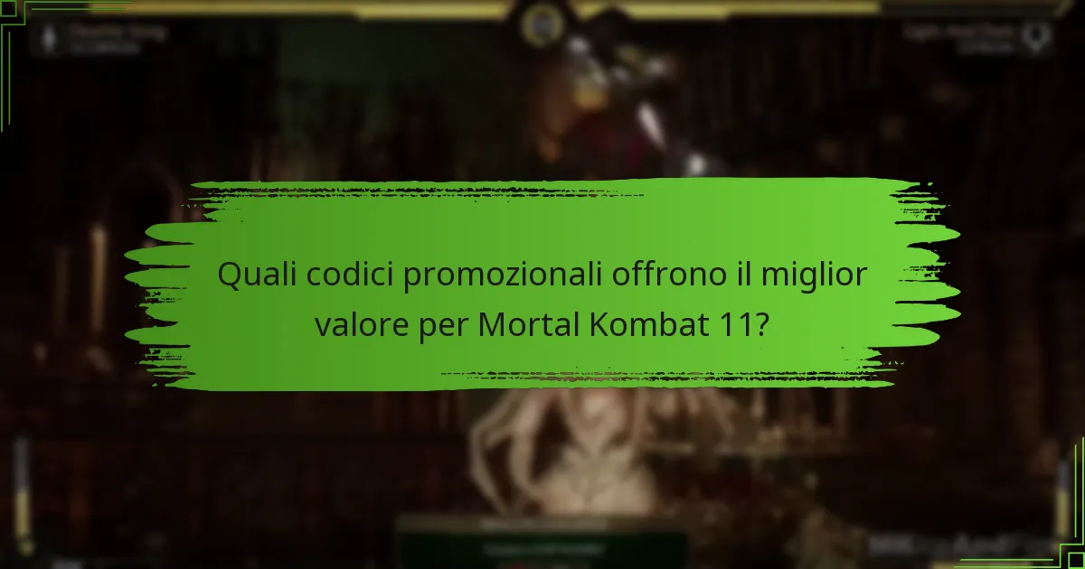 Quali ricompense posso ricevere riscattando i codici promozionali di Mortal Kombat 11?