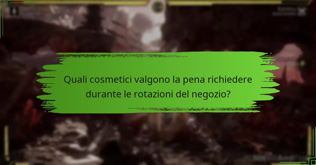 Come funzionano le rotazioni del negozio in Mortal Kombat 11?